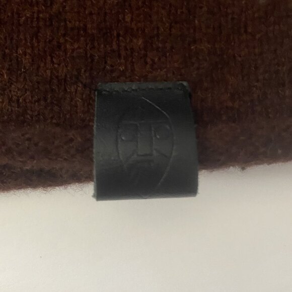 DESCENDED FROM ODIN Staithes Merino Wool Hoodie Unisex XS Deep Burgundy - Picture 7 of 9